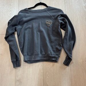 THE GREAT. Women’s Limited Edition Vote Embroidered Terry Charcoal Sweatshirt